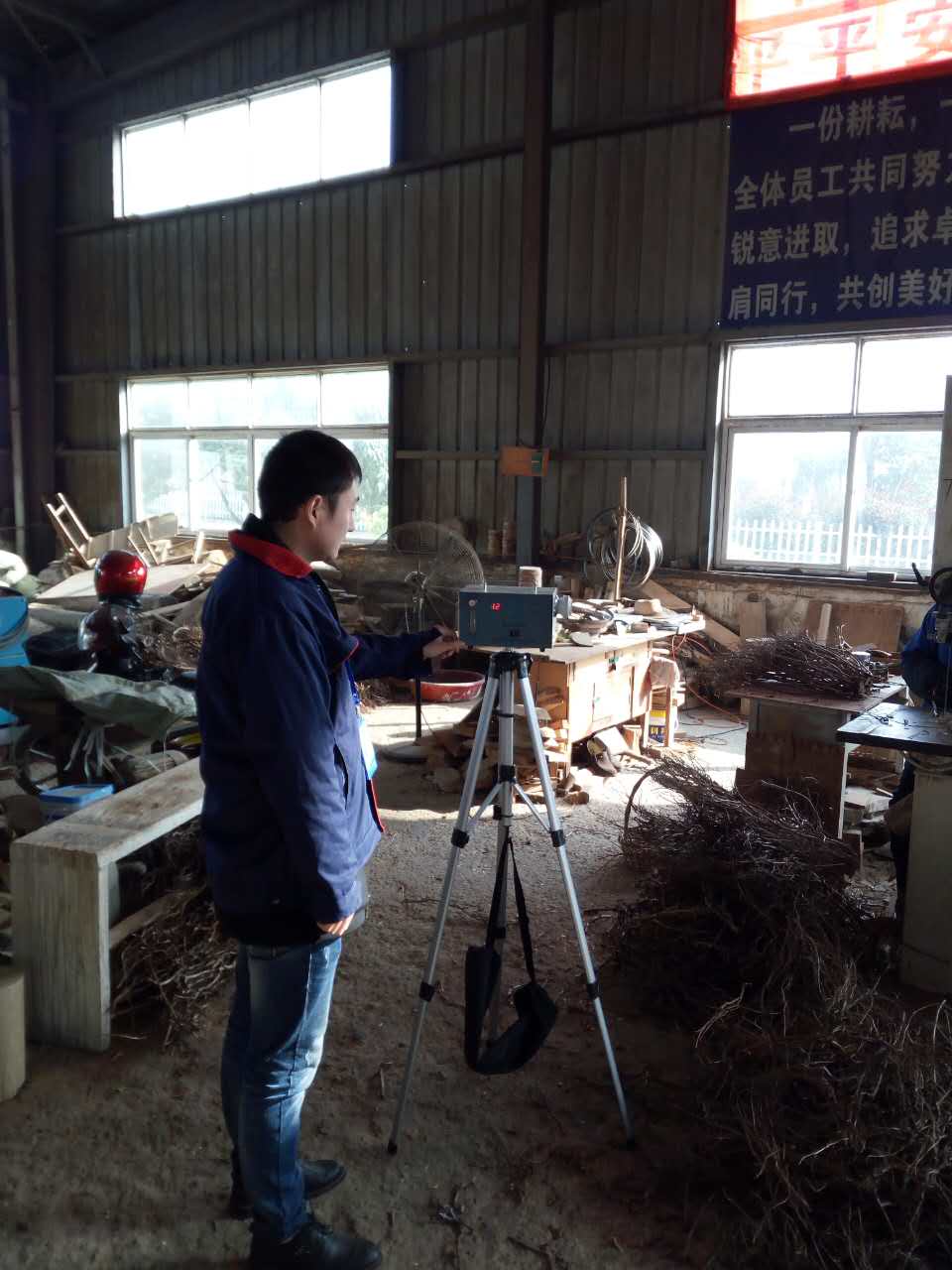 中亚木业检测现场